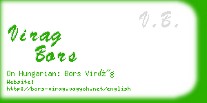 virag bors business card